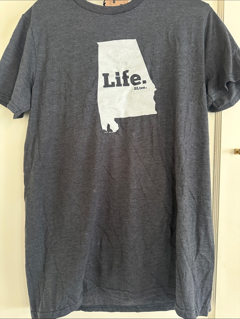State Life Alabama Graphic Short Sleeve Tee with White 'Life.' Graphic